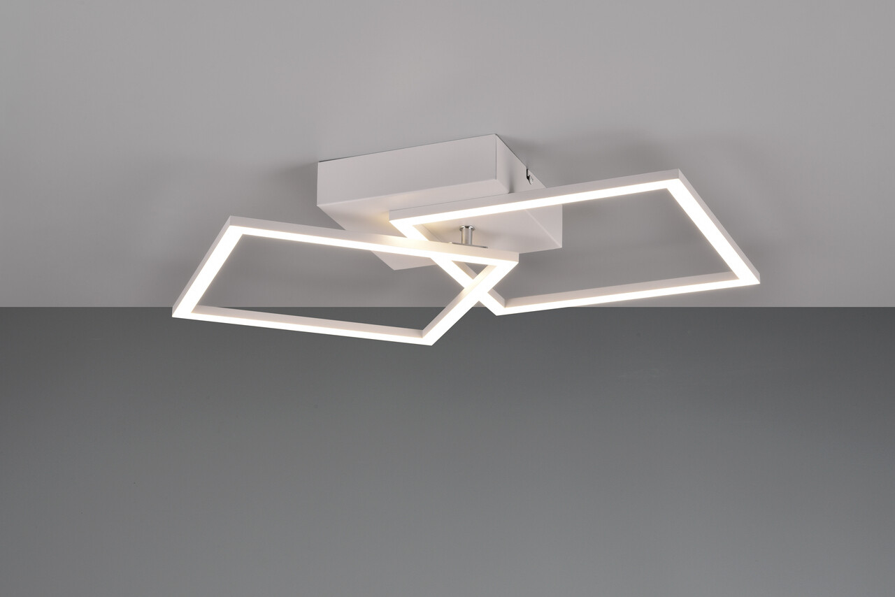 Plafoniera Trail, RL, 44.5x39.5x6.9 cm, 20W, 1x SMD, metal, alb mat - imagine 7
